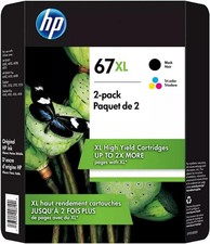 Genuine 2-Pack HP 67XL Black/ Color ink cartridges 3YM57AN 3YM58AN picture