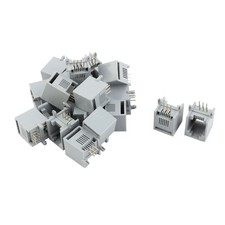 RJ12 6P6C Female PCB Mounting Modular Jack Adapter Phone Connector 20pcs picture