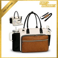 Teacher Tote Bag for Women with 15.6 Inch Laptop Compartment, Utility Work Bag picture