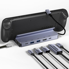 6-in-1 Docking Station for Steam Deck and ROG Ally, 4K HDMI, 100W PD picture