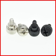 10Pcs 6#-32*5 Computer PC Case Cooling Round Toolless Adjustment Thumbscrew picture