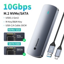 M.2 NVMe/NGFF SATA SSD to USB3.2 External SSD Reader Converter Adapter Enclosure picture