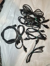 Intellinet Cat6 Patch Slim Cable 3Ft Black 5015578 Lot Of 10 Cables picture