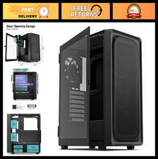 ATX Mid Tower PC Case, Type-C Ready, Tempered Glass, Supports 50 Series GPUs, 8 picture