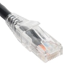 Patch cord cat6 clear boot 14 black picture
