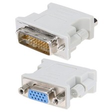 DVI-I to VGA Adapter 24+1 Male to Female Converter, Gold Plated, Plug and Play picture