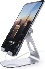 Lamicall Adjustable iPad Stand Aluminum Tablet Holder Multi-Angle Desk Mount picture