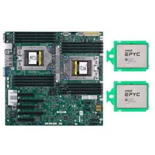 Supermicro H11DSI Mainboard + 2x AMD EPYC 7282 7302 7402 7532 7542 7642 7702CPU- picture