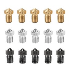 15PCS 3D Printer V6 Nozzles 3D Printer Parts 5PCS Hardened Steel + 5PCS Stain... picture