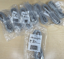 Lot of 8 Allen Tel AT407 Non-Keyed 4-Conductor 7 Feet Full Modular Line Cords picture