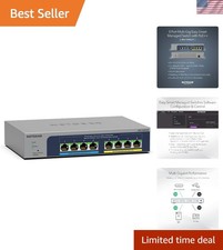 Elegant 8-Port Ultra60 Ethernet Switch with Easy Management & Lifetime Support picture