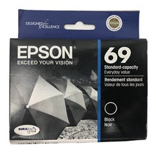 Epson GENUINE 69 Black Dura Brite Ultra Ink  T069120 New SEALED picture