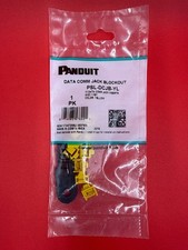 Panduit Jack Module Blockout Device 10 pack yellow PSL-DCJB-YL ✅ ❤️️ ✅ ❤️ picture