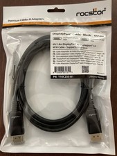 Rocstor DisplayPort 1.4 Cable 6ft Black M/M Supports 8K Y10C235-B1 picture