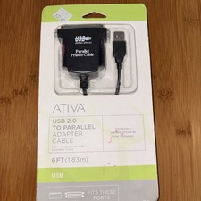 Ativa USB 2.0 to Parallel Printer Cable 6ft Adapter Cable picture