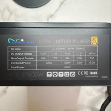 Apevia Jupiter Power 600W 80+ Bronze ATX Power Supply PSU ATX-JP600W picture