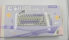 NEW Yunzii C98 Cake Wireless Mechanical Keyboard With Number Pad - Purple picture