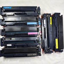 410A Toner Cartridge 7 Pcs For HP 2 Blk 2 Cyan 1 Magenta (2 YELLOW BUT NO CHIP) picture