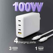 100W USB C Wall Charger GaN 4-Port Fast Charging PD QC Adapter for MacBook iPad picture