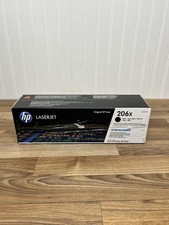 HP Laserjet 206X (W2110X) Black Toner Cartridge, TAPE ON BOX, New SEALED picture
