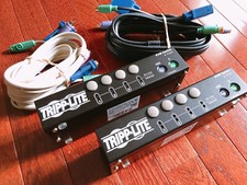 Tripp Lite KVM CS-84, 2 Units with Cables, Tested picture