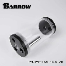 Barrow YPH65 V2 PC Water Cooling Reservoir 65mm Acrylic Tank 90-300mm picture