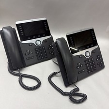 2x Cisco CP-8851 IP PoE VoIP SIP Telephone Phone 5