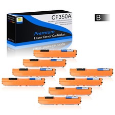8 PK CF350A Black Toner Cartridge Compatible For HP Color LaserJet M176n M177f picture
