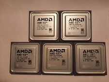 AMD K6 166 200 233 266 classic AMD K6 Vintage CPU, GOLD picture