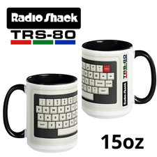 Retro TRS-80 Color Computer Keyboard Mug 15oz - Vintage 8-Bit Computer Nerd Gift picture