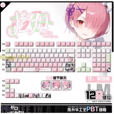 Re:Zero -Starting Life in Another World- Ram PBT Keyboard Keycaps 122 PCS Keycap picture