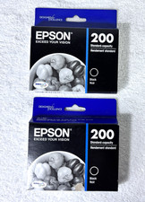 Epson 200 T200120 Standard Genuine Black Ink Printer Cartridge 2 Pack picture