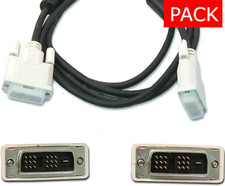 4 PACK of NEW DVI Cable M-M DVI-D 5ft Long Cord 18-Pin Monitor Cable picture