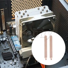 2 Pieces Copper Flat Heat Pipe for CPU Cooling Laptop Heatsink 3.93x0.35