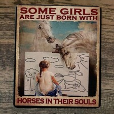 Mouse Pad Some Girls Are Just Born With Horses in Their Souls picture