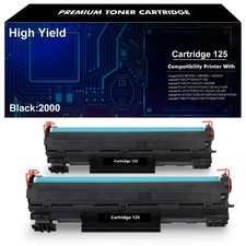 2PK CRG125 Toner Cartridge Compatible for Canon 125 imageCLASS MF3010 3484B001AA picture