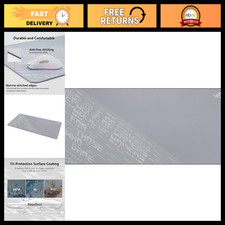 XXL Gaming Mouse Pad 35.4” x 15.7” - Soft Cloth, Water-Resistant, Anti-Fray, Non picture