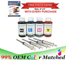 4x100ml bottle  702 XL T702XL Ink Cartridges WF-3720 WF-3730 WF-3733 picture
