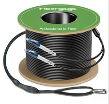 Fibergaga Fiber-OM2 LC to LC Fiber Patch Cable Outdoor Armored 200m/656ft Single picture