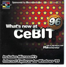 ITHistory SOFTWARE IBM  (1996)  WHAT'S NEW AT CEBIT Macromedia Plasmon CD OF picture