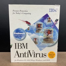 IBM AntiVirus OS/2 Warp DOS Windows 95 Ver. 2.4 Vintage Computing Factory Sealed picture