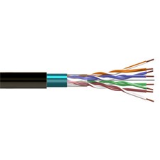 Tecatel 305m Coil CAT5 Outdoor FTP Cable Black CCA PE picture