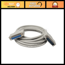 25 Pin DB25 Serial Port Cable Male to Female RS232 Adapter - 15 Feet Length picture