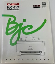 Canon BJC-210 Color Bubble Jet Printer 1995 User Manual Book (198 pages) picture