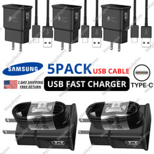 USB Fast Charger For Samsung Galaxy Wall Power Adapter Charging Type C Cable Lot picture