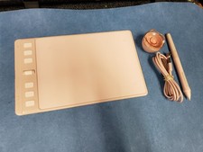 Huion Inspiroy 2 S Pink Graphics Drawing Tablet with pen, pen holder, usb cable picture