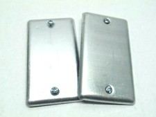 Raco 860 Blank Box Cover Face Plate Galvanized LOT OF 2 picture