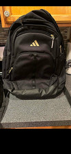 adidas Black Solid Laptop Backpack w/ Trolley Strap, Padded Adjustable Straps picture