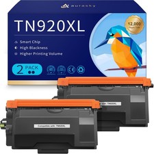** NEW Brother Toner | TN920XL / TN920 | Black | w/ Chips | Compatible | 2-Pack picture