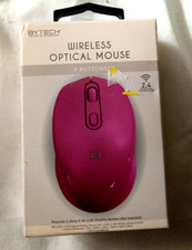 BYTECH WIRELESS OPTICAL MOUSE, 2.4GHz wireless, PURPLE picture